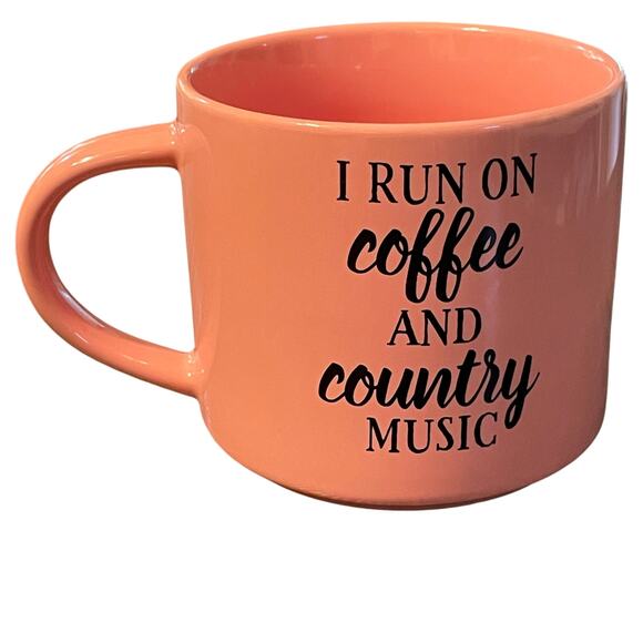 Threshold I Run On Coffee And Country Music Coffee Mug - Picture 3 of 5